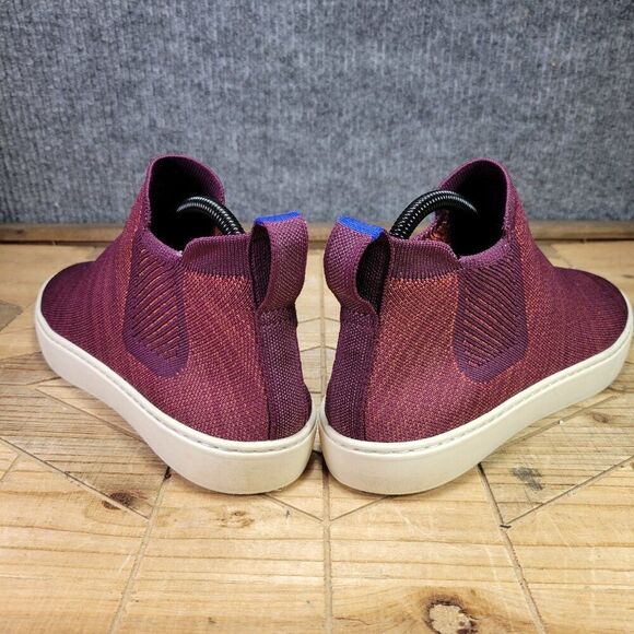 Rothy's Shoes Women 9 The Chelsea Boot Berry Lattice Retired Pull On Ankle - Picture 7 of 12